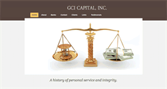 Desktop Screenshot of gcicapital.com
